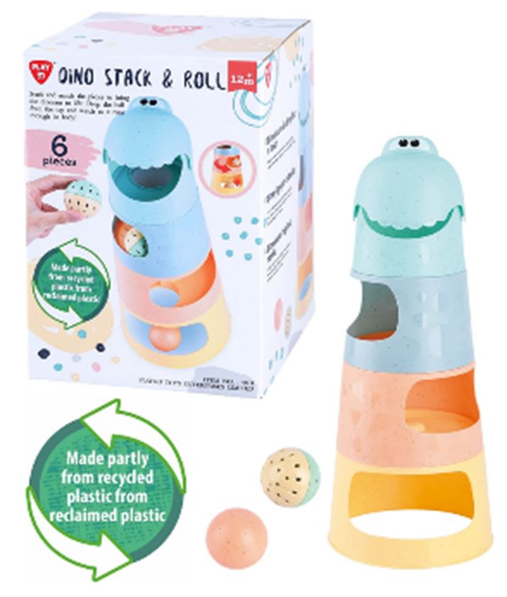 RECYCLED MATERIAL DINO STACK ROLL 6 PCS