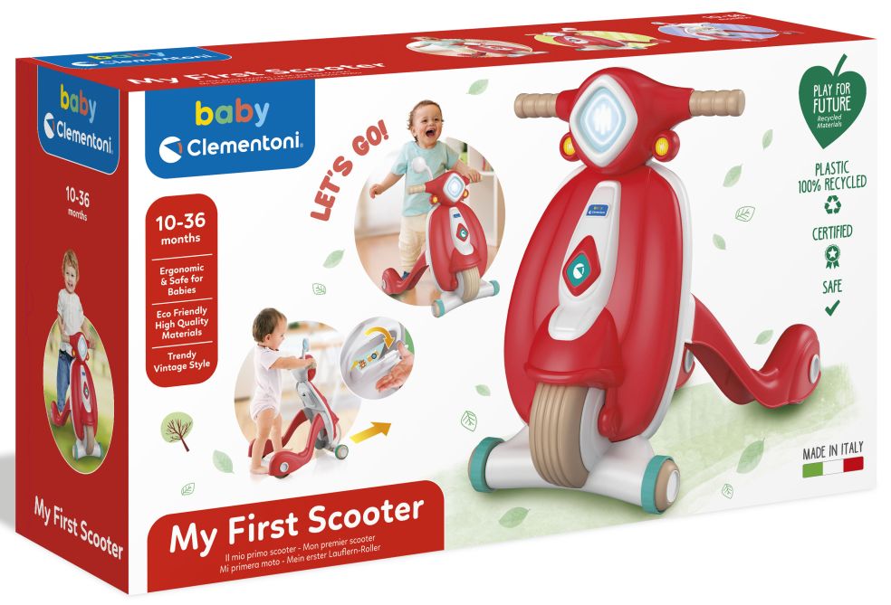 Scooter Loopwagen Rood