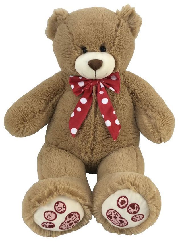 BEAR WITH BOW 66CM