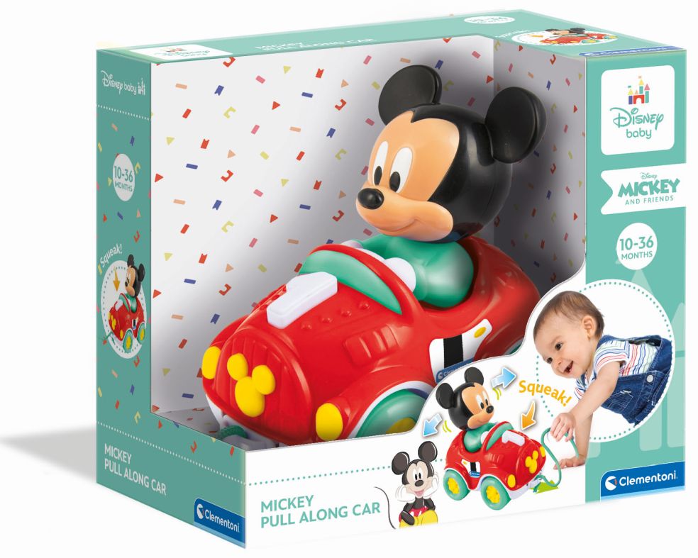 Baby Mickey Pull Along Car