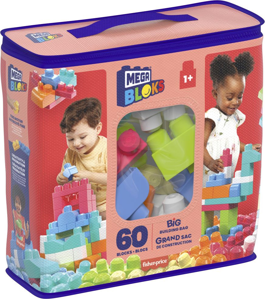 Mega Bloks Bouwtas Roze 60st