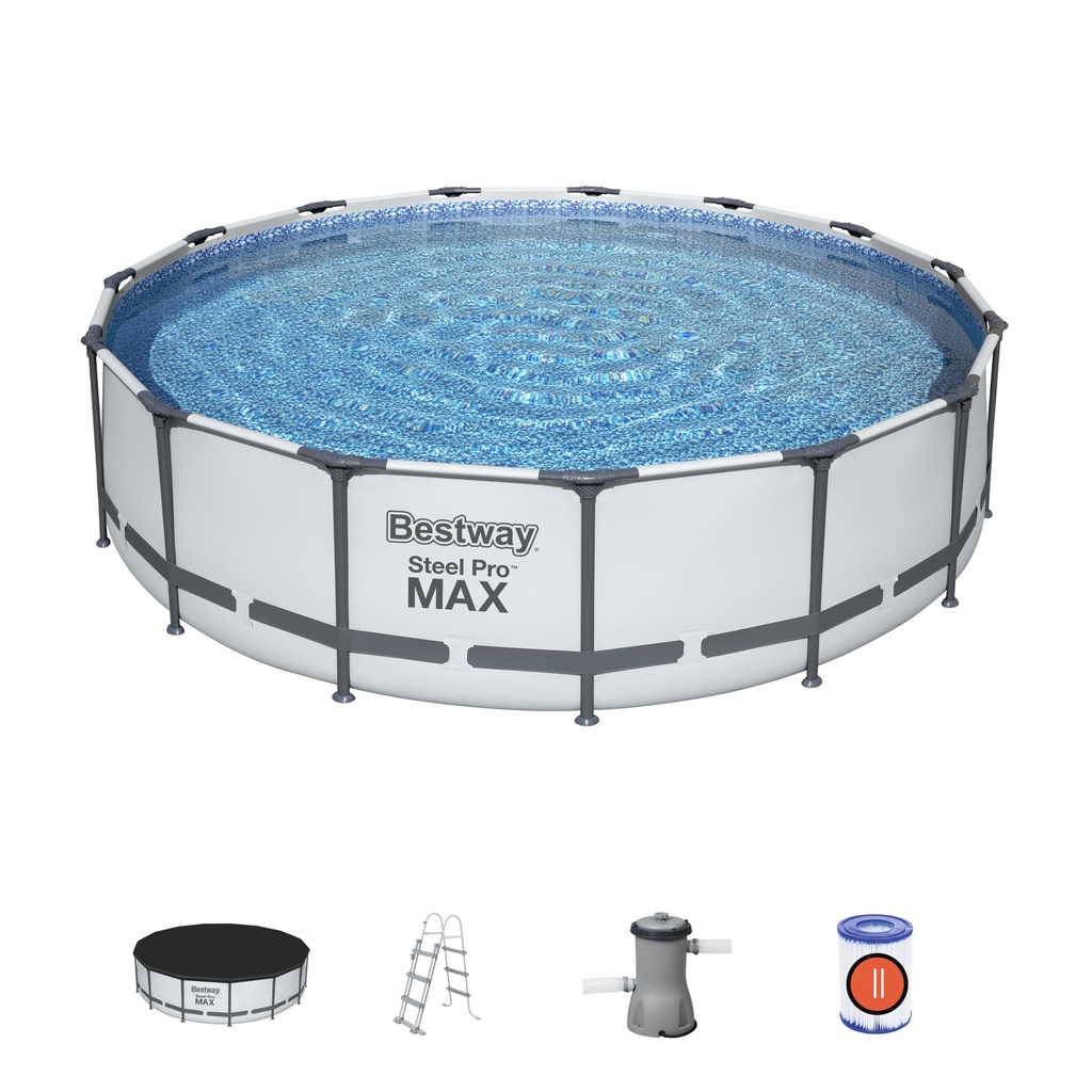 4.57mx1.07m Steel Pro Frame Pool + filterc