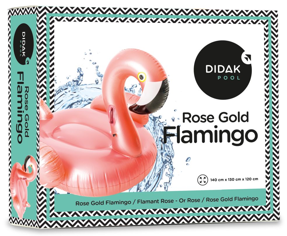 Flamingo Rose Gold Didak - 140x130x120cm