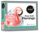 Flamingo-Didak aus Roségold – 140 x 130 x 120 cm