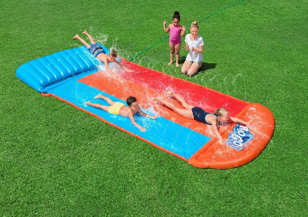 H2OGO! 16'/4.88m Tsunami Splash Ramp Triple Slide