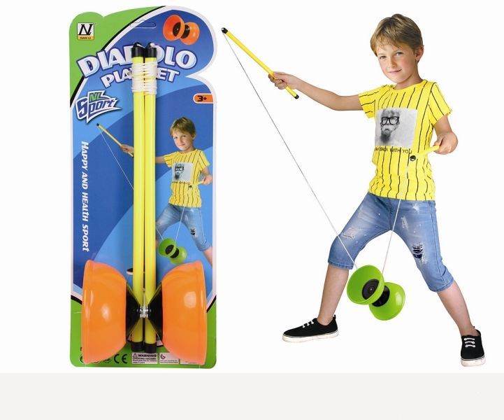 Diabolo 12cm met Stok 38cm Asst