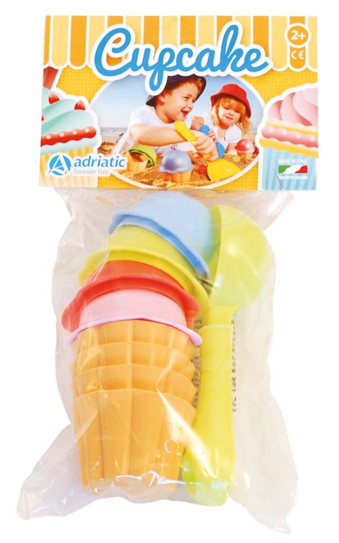4 Coupes à Cupcakes + Pelle dans un Sac en Nylon