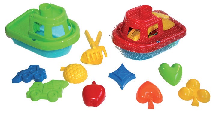 Boat Set with Moulds, Spade & Rake