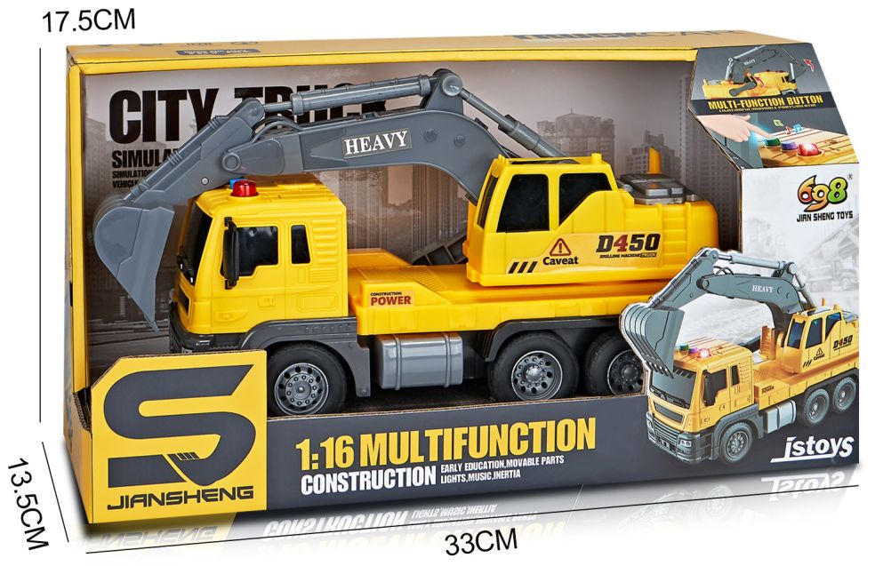 1/16  Vrachtwagen + kraanarm