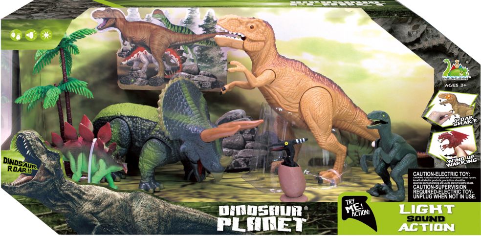 Dinosaurier-Lichter und Geräusche