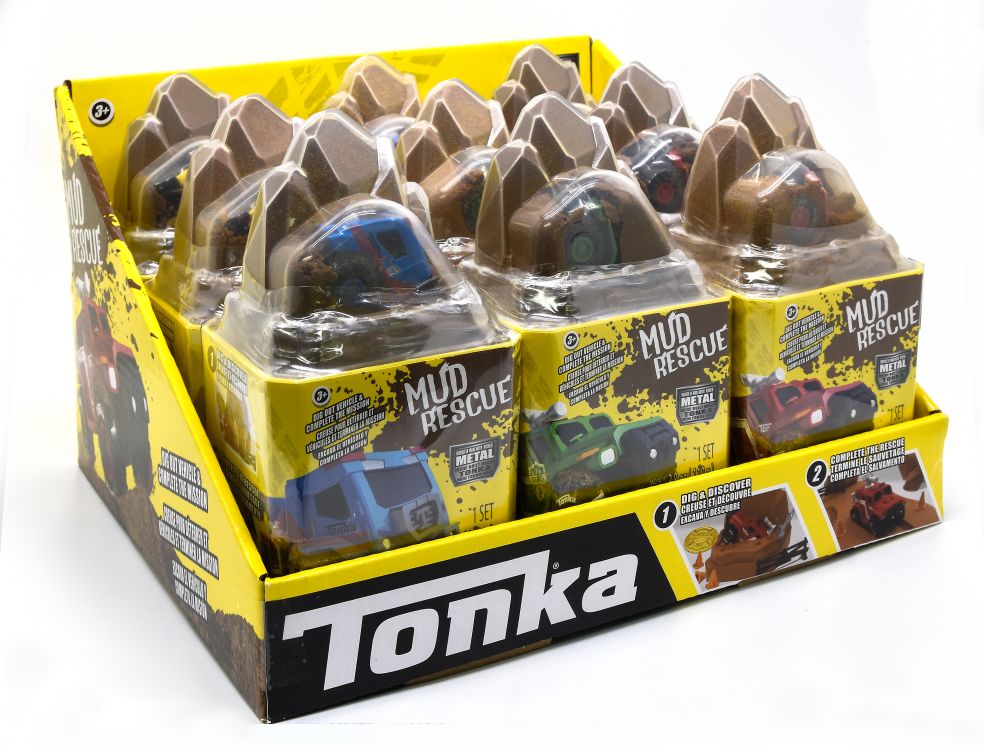 TONKA -METAL MOVERS MUD RESCUE in CDU 9 PCS