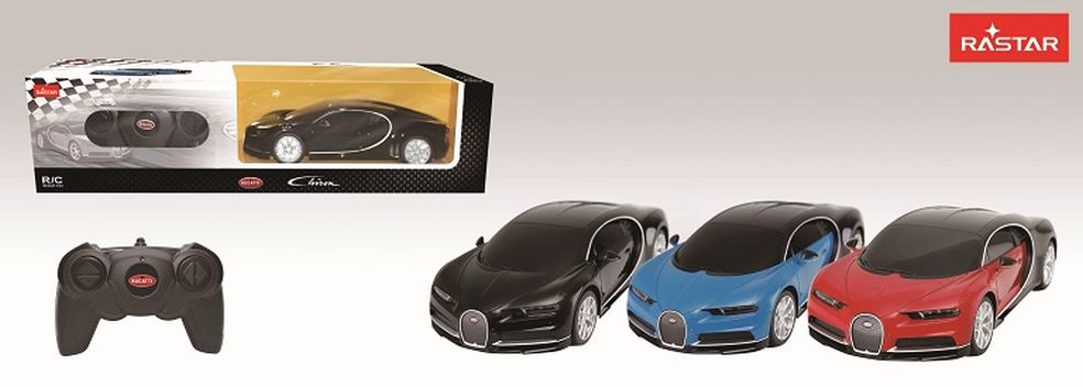 R/C 1:24 Bugatti Chiron Blue / Black / Red