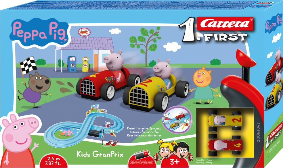 Erstes 2,4 m großes Peppa Wutz – Kinder-GranPrix
