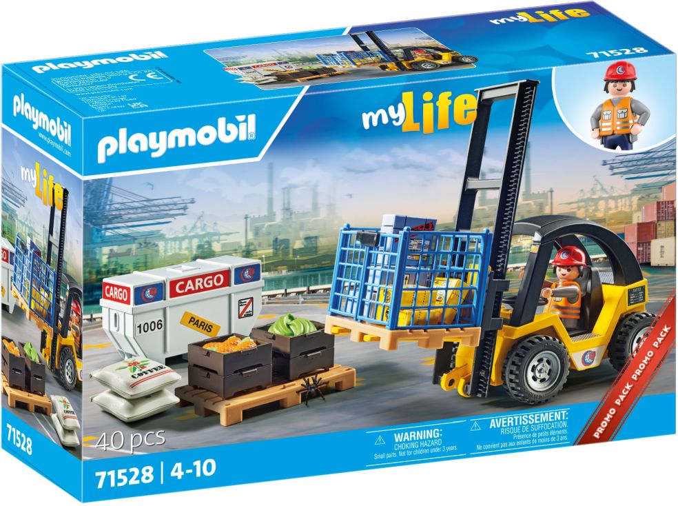 Heftruck met lading playmobil