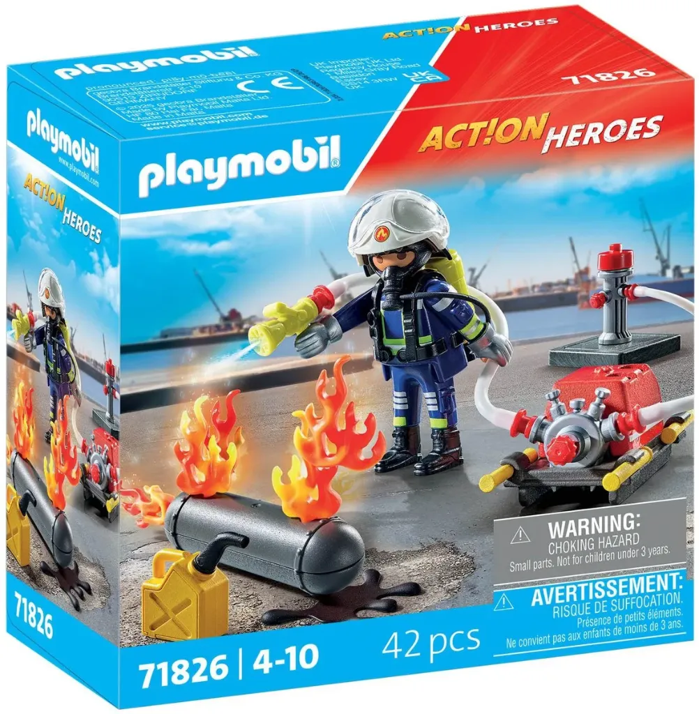 Playmobil - Pompier avec accessoires