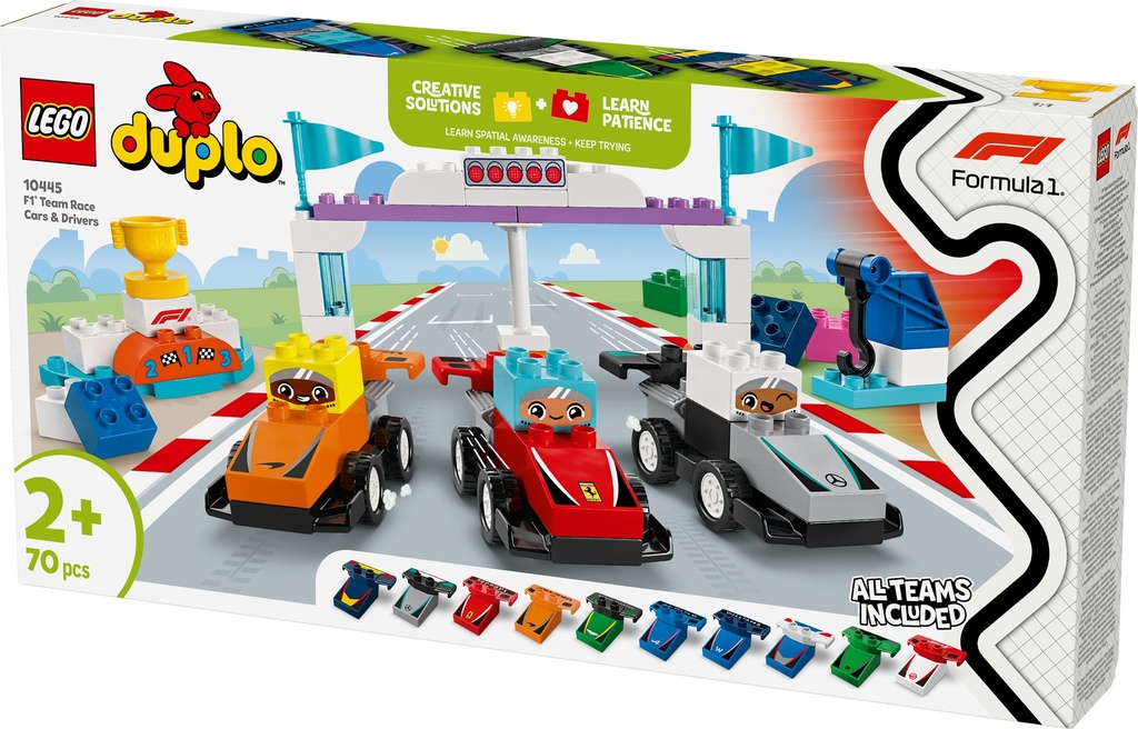 DUPLO F1 Team Rennwagen & Fahrer