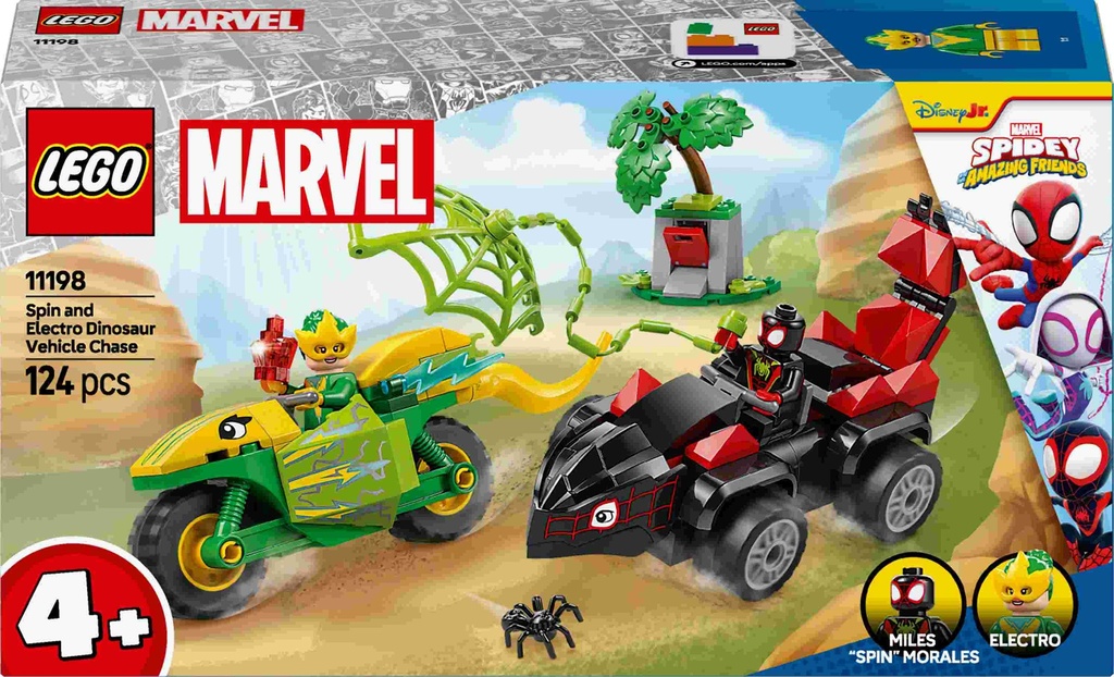 Spidey Spin & Electro Dinosaurier Fahrzeug