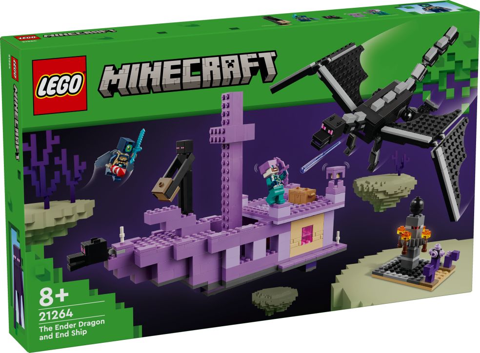Minecraft Le dragon de l'End et le vaisseau