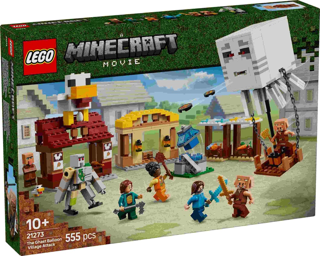 Minecraft Movie Ghast Ballonangriff