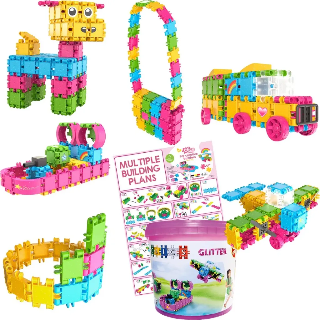 CB180 - Clics - Bucket 8 in 1 - Glitter