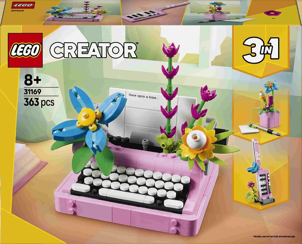 Creator 3-1 Machine à écrire avec des fleur