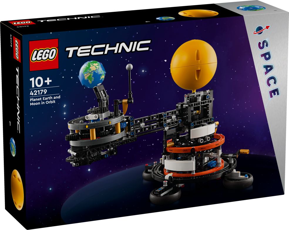 Technic Space Earth and Moon in Motion