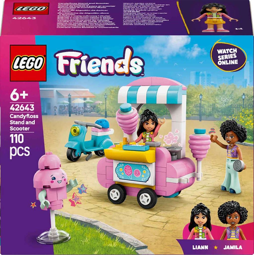 Friends Suikerspinkraam en scooter