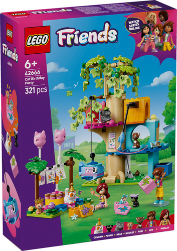 Friends Cat Birthday Party & Treehouse