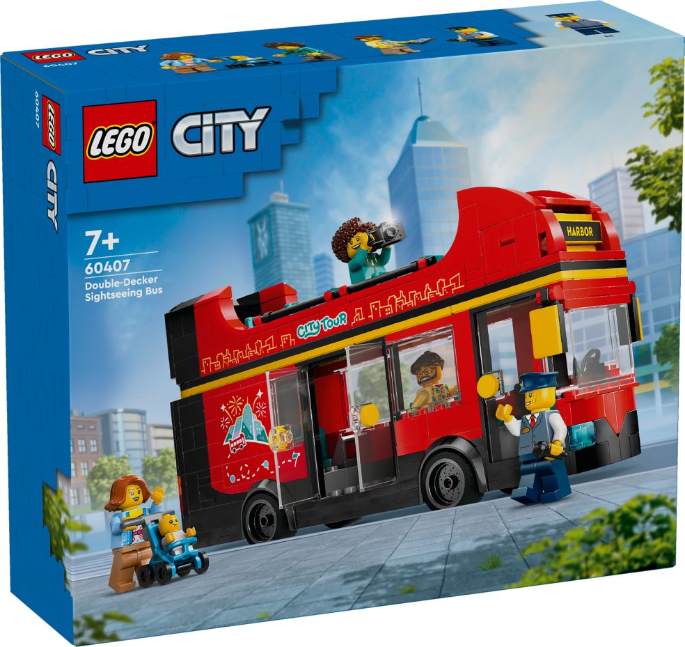 City Touristen-Roter Doppeldeckerbus