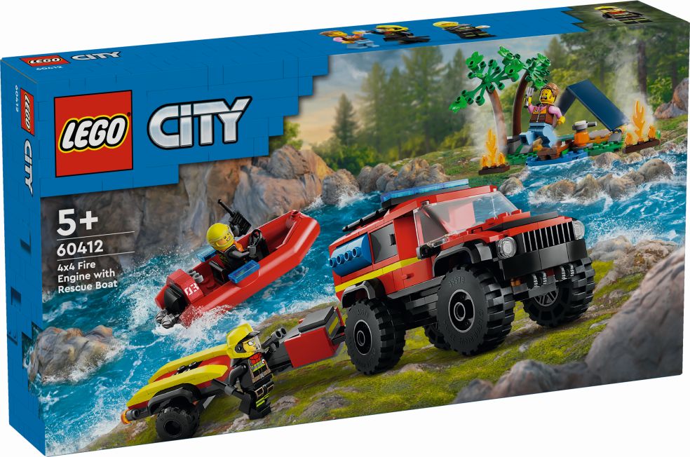 City 4x4 Feuerwehrwagen mit Rettungsboot