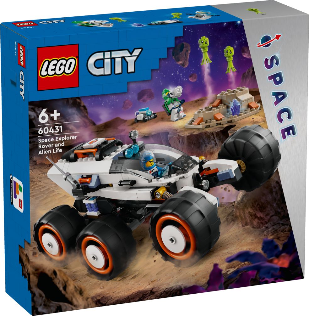 City Space Explorer Rover and Alien Life