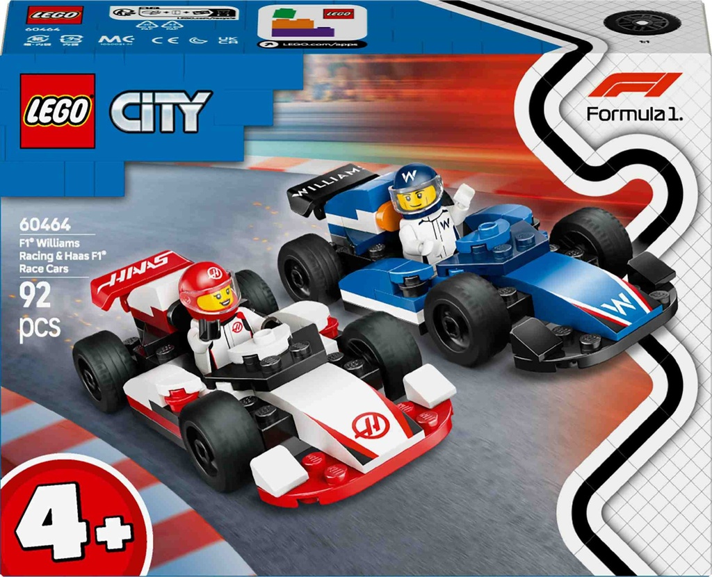 City F1 Williams Racing & voitures Haas F1