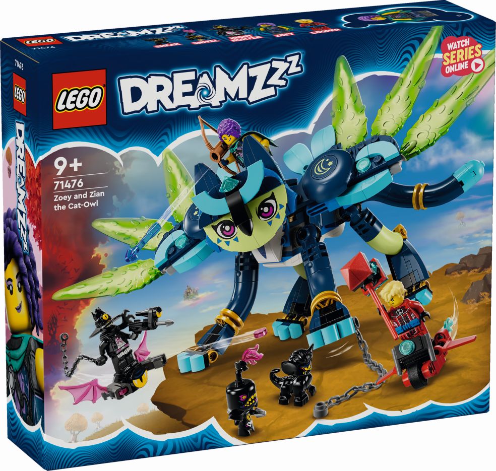 Dreamzzz Zoey and Zian the Cat-Owl