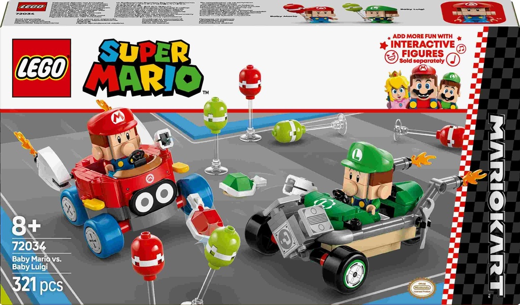 Super Mario Mario Kart – Baby Mario vs. Bab