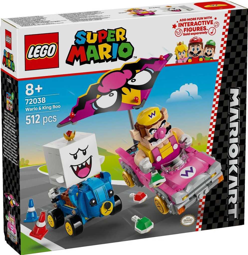 Super Mario MK Wario & King Boo