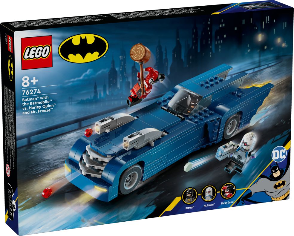 Super Heroes Batman Batmobile Harley Quinn