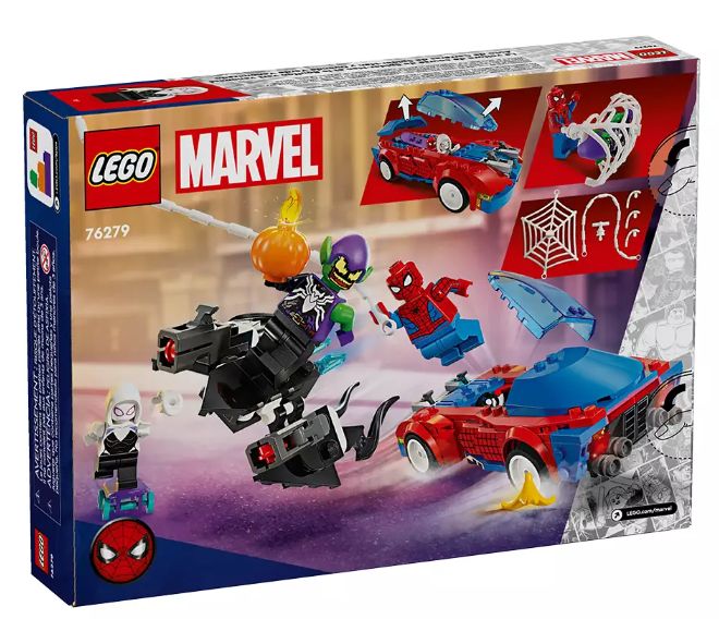 Marvel Spider-Man racewagen en Venom Green