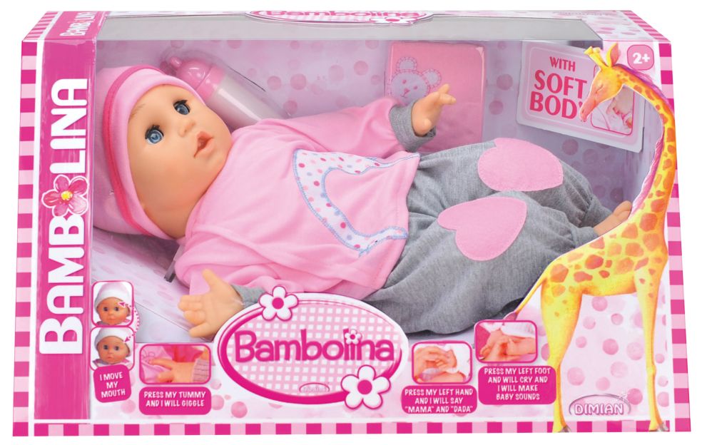 40CM BAMBOLINA MOUTH MOVEMENT + 10 LIFE-