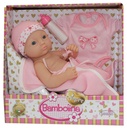 Doll AMORE 34CM NEW BORN BABY WITH ACC