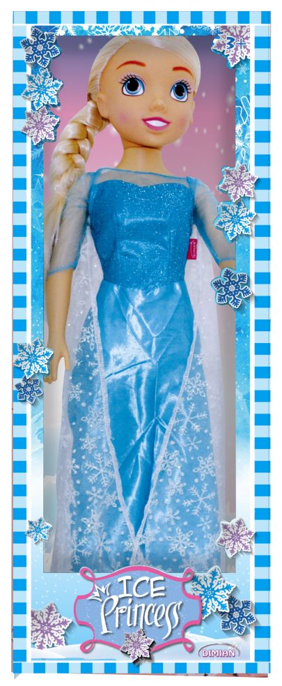 POUPÉE MANNEQUIN 80CM - PRINCESSE DES GLACES DANS UNE BOÎTE BLEUE