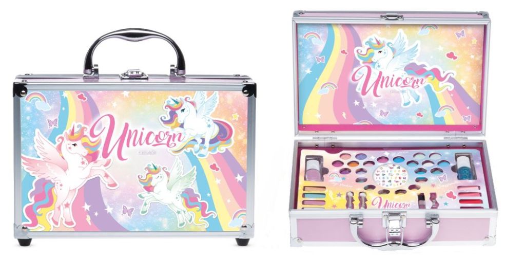 Make-up koffer Eenhoorn 38st - 26x7,5x 17,5 cm