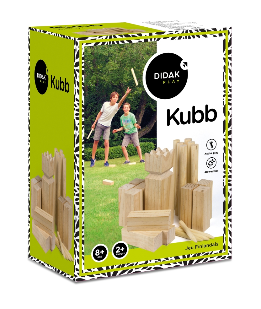 JEU FINLANDAIS KUBB 30x7x7 cm