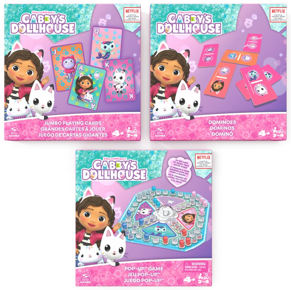 Gabby's Dolhouse - Jeu PopUp 3-pack, Carte Jumbo G