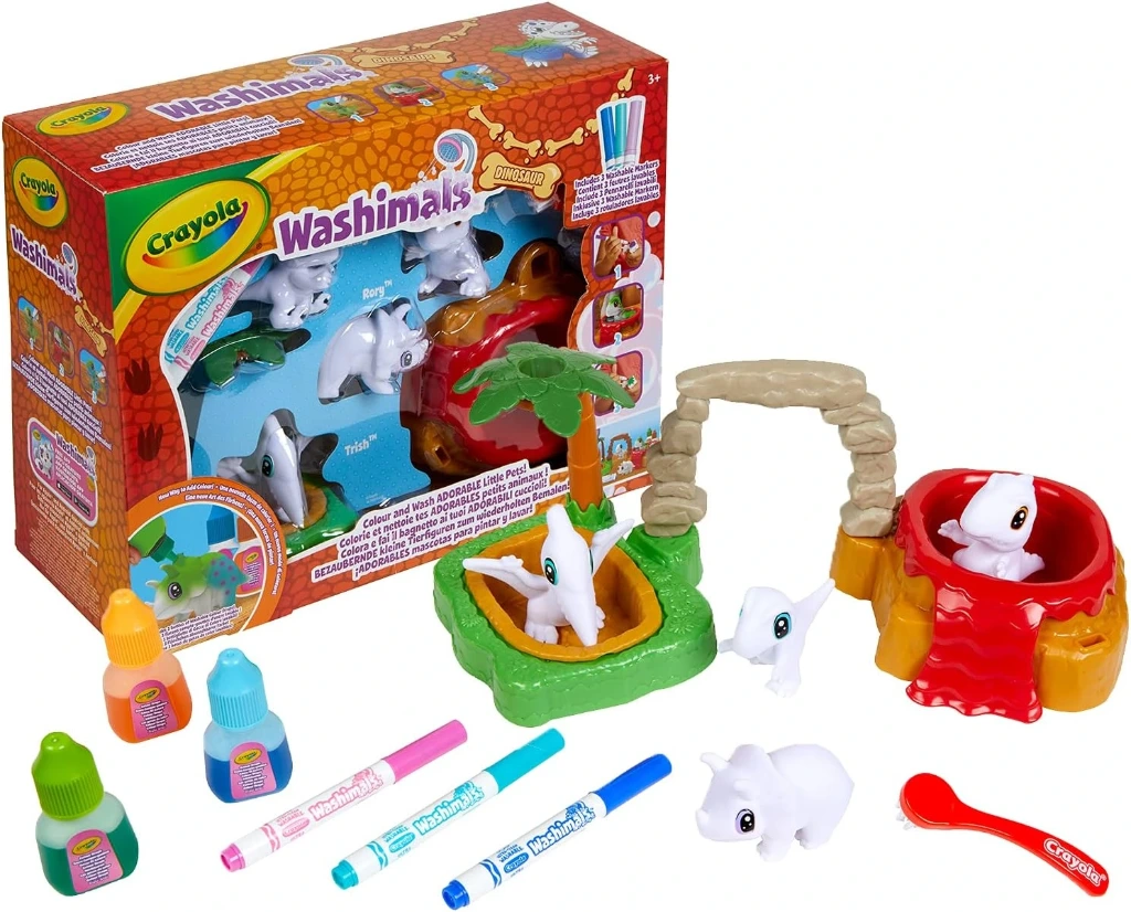 Washimals - Mijn inkleurdieren - Dinosauruseiland