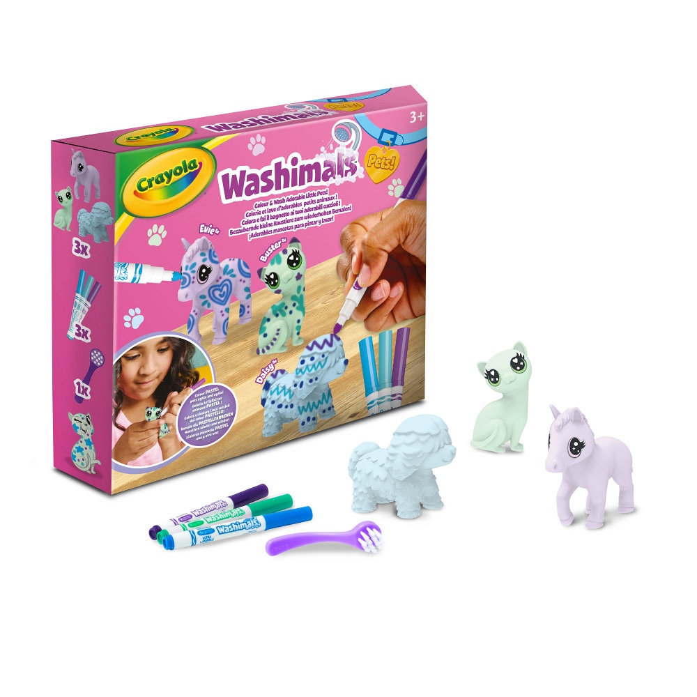 928385 Washimals 3ct Pastel Pets