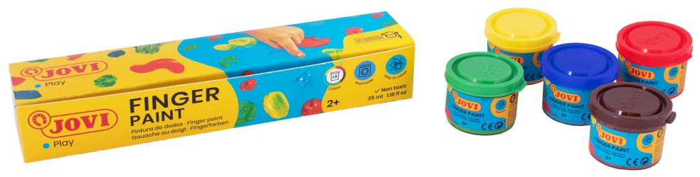 FINGER PAINT - box - 5 units - 35ml - assorted col