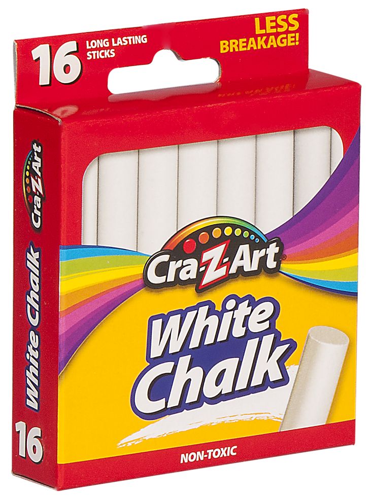 Cra-Z-Art White Chalk, 16 Count