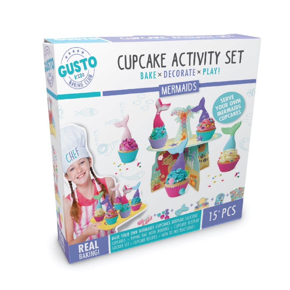 Gusto - Mermaids Cupcake Activity Set