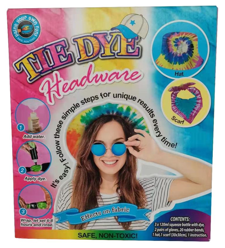TIE DYE FASH HEADWARE 3x120ml bout pressée