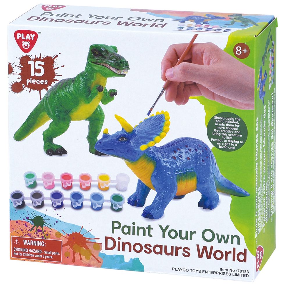 MALEN SIE IHR EIGENES – DIE DINOSAURIER-WELT (T-REX/TRICERATO).